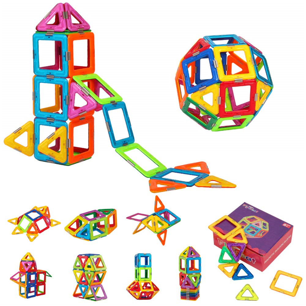 磁石ブロック マグネットブロック 磁気おもちゃ 36ピース - DIY磁気積み木 知育玩具おもちゃ 知育玩具 学習玩具 知育パズル